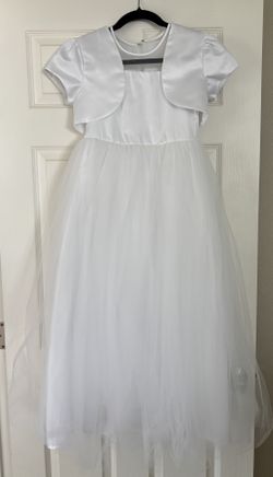Girl’s White Ceremony Dress 