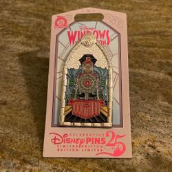 Disney Pin Windows Of Attraction “train” 