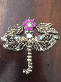 Large Vintage Dragonfly Pendant