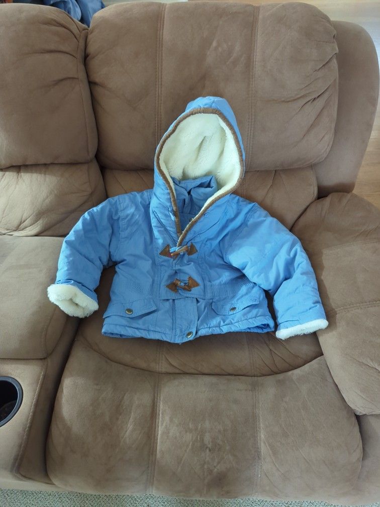 Blue Fall/Winter Jacket Coat 4t girls/boys toddler