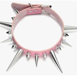 FNQUFUJ Goth Necklaces Long Spiked Choker Punk Rock Collar Halloween Costume Jewelry Gothic Accessories
