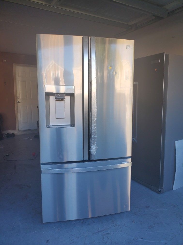 New Stainless Steel French Door Fridge 