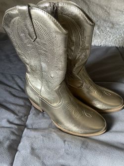 Gold Color Boots