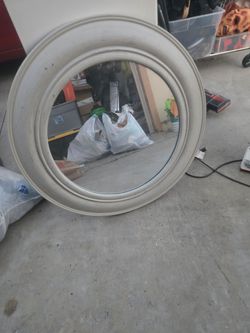 circle framed mirror