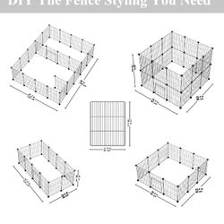 24 Panels Diy Small Pet Play Pen