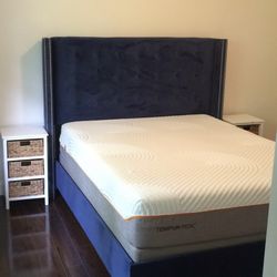 Queen Size Navy Bed frame