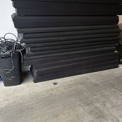 Podcast Studio Accessories Bundle – 20+ Acoustic Panels, 6 Boom Arms, Hardware