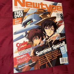 Newtype Magazine USA AUG 2007 VOL 6 #8 - Code Geass - W/DVD & POSTER