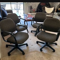 5 Office Chairs Like New $25 Each