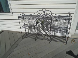Wine Rack Console Wrought Iron by Ballard Designs