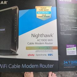Netgear Nighthawk AC1900wifi Cable Modem Router