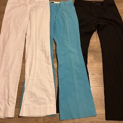 Lot of 3 VTG Body By Victoria The Christie Fit Flare Dress Pants Womens Size 6 LONG Vintage Lot of 3