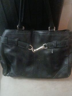 Coach leather bag