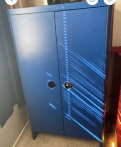 Blue wardrobe/armoire/cabinet Good condition