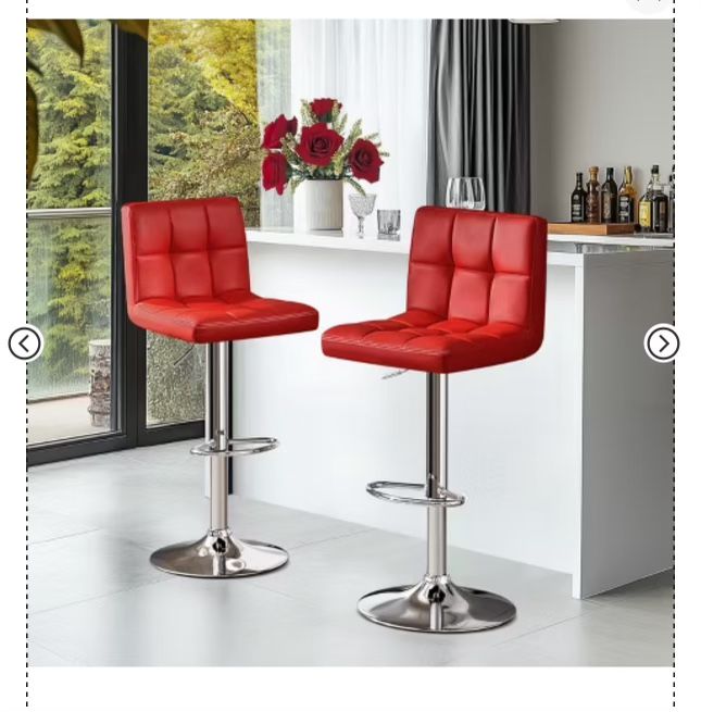 Bar Stools Swivel Chairs 2 pcs