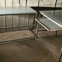Glass desk