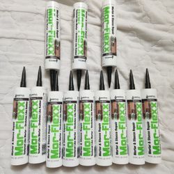 12 Pack NEW Sashco Mor-Flexx Textured Caulk CHARCOAL 10.5 oz Mortar & Stucco, 751, Dt