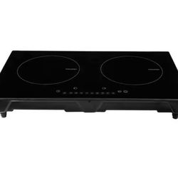 Electric Cooktop, 2 Burners, 24 in. Induction Stove Top, Built-in Magnetic Cooktop 1800 W