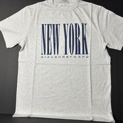 Alexander Wang New York Graphic T-Shirt Men’s XL Heather Grey Like New