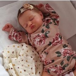 Reborn Baby Girl Dolls - 20 inch Lifelik Newborn Baby with Realistic V for Kids Age 3 +