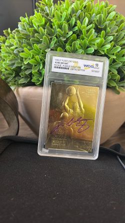 1996 to 97 fleer 23 KT gold Kobe Bryant Ricky purple signature Limited edit edition