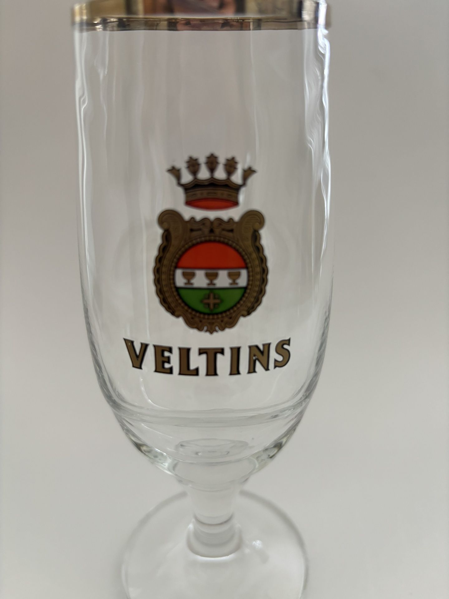 Veltins Stemmed Beer Glass Unique Shape