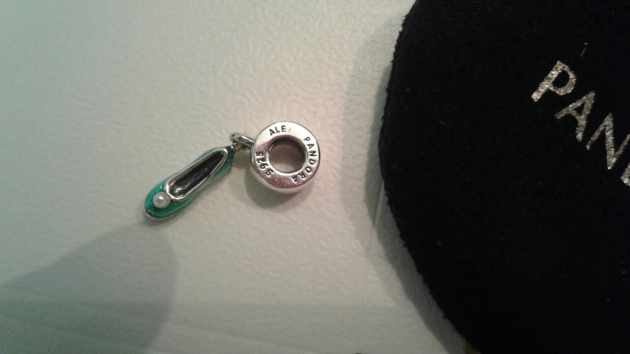 Authentic Disney Tinkerbell shoe Pandora charm