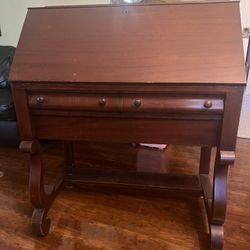 All Wood Secretary Desk 