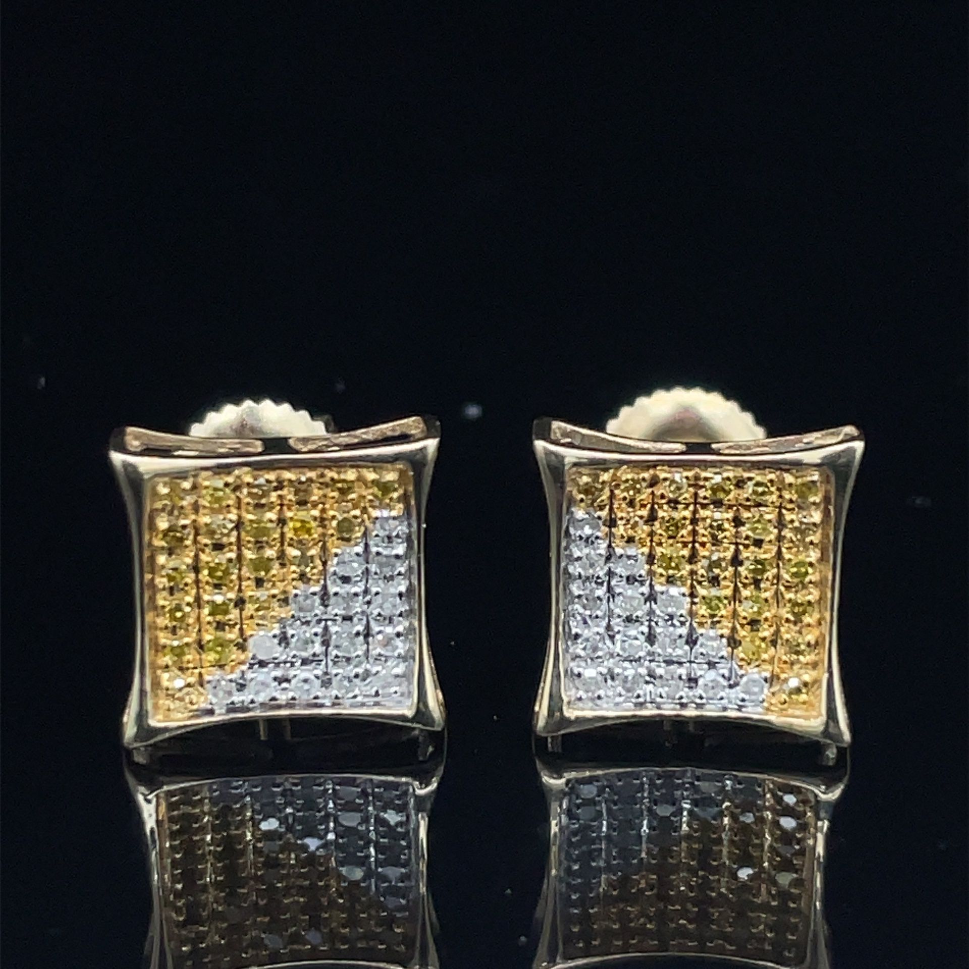 10KT Yellow Gold Diamond Kite Earrings 1.30g .25CTW 180817/5