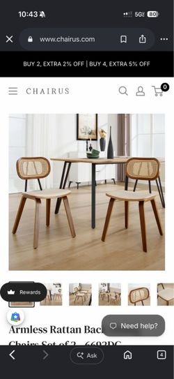 Modern Dining Chairs (set of 2)