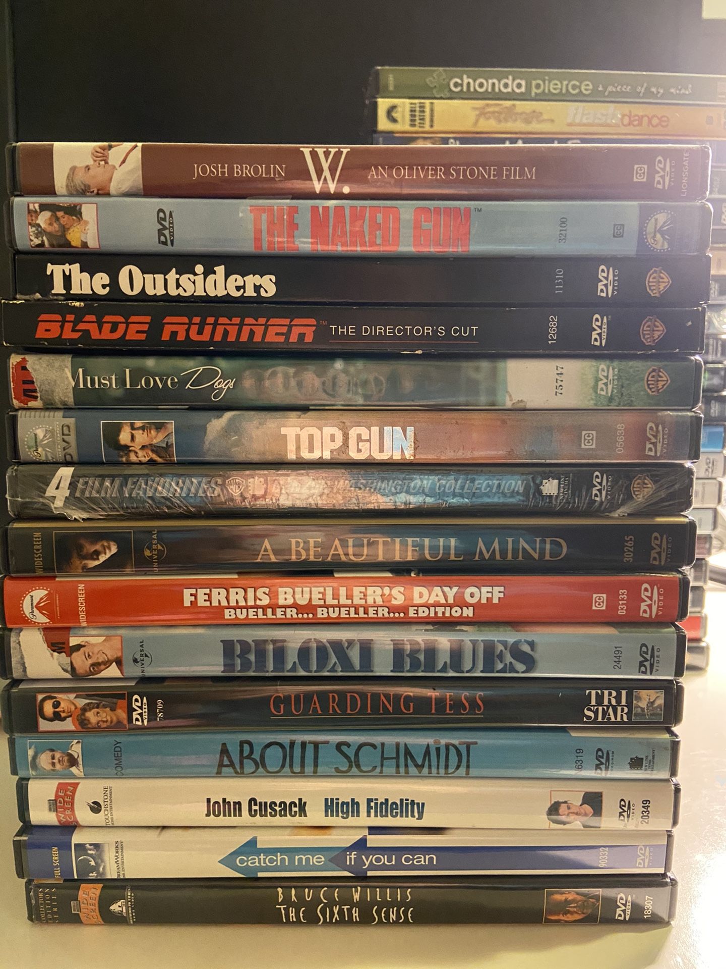 DVDs $10 for five
