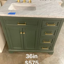 36in Bathroom Vanity With Top And Faucet