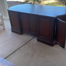 A Brown Desk 