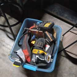 Bag Of Tools From Nikita Drills To Dewalt Chargers 