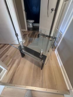 Glass end table