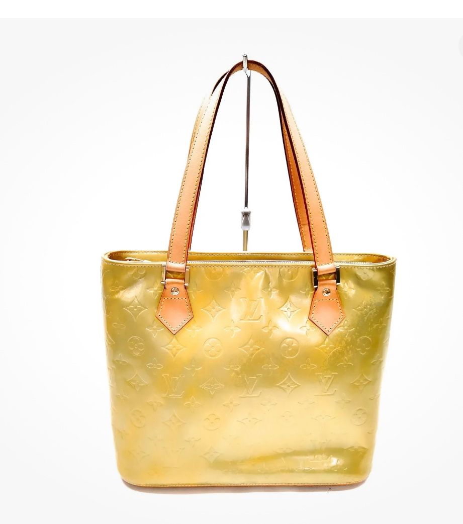 Louis Vuitton LV Hand Bag  Houston Yellow Vernis 1368568