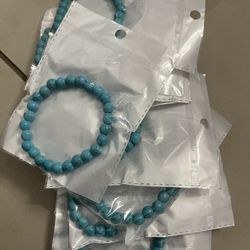 Teal Marble Bracelets
