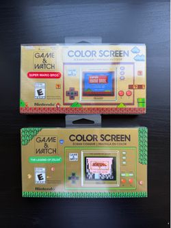 Nintendo Game & Watch Super Mario Bros and The Legend of Zelda BRAND NEW