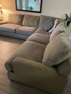 Couch /sectional  taupe color