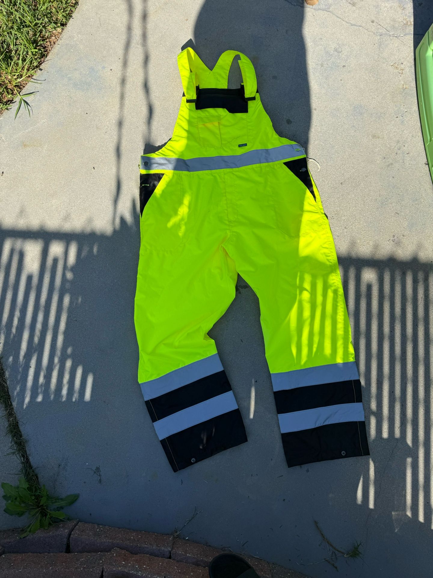 Hi Visibility Bib Lined Overalls 2x