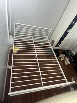 Full White Bed Frame
