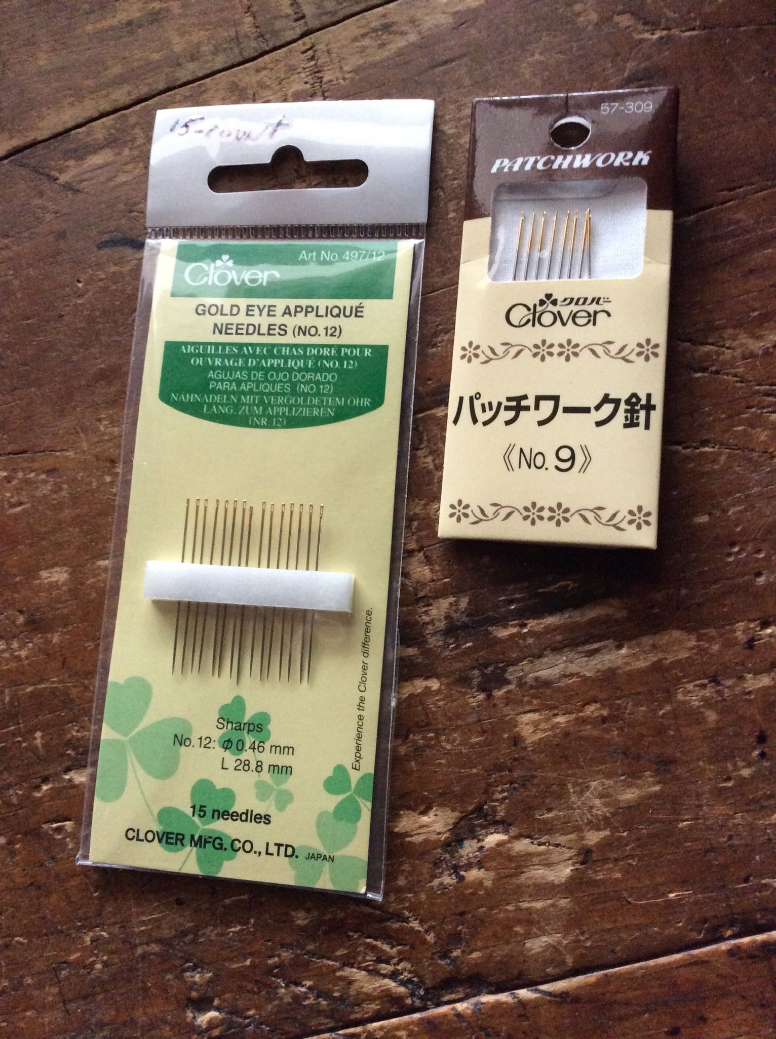 Each/Your Choice Clover Sewing Needles