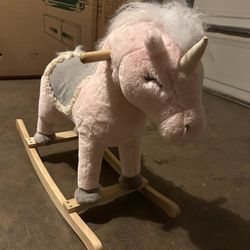 Wooden Rocking Unicorn