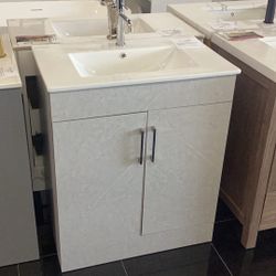 30” Vanity In Cement Grey Ready For Pickup 