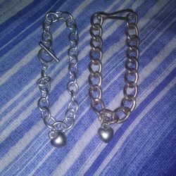 Silver Bracelet With Heart