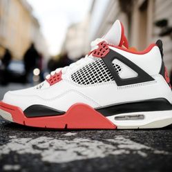 Nike Air Jordan 4 Flame Red Men's 🌟
