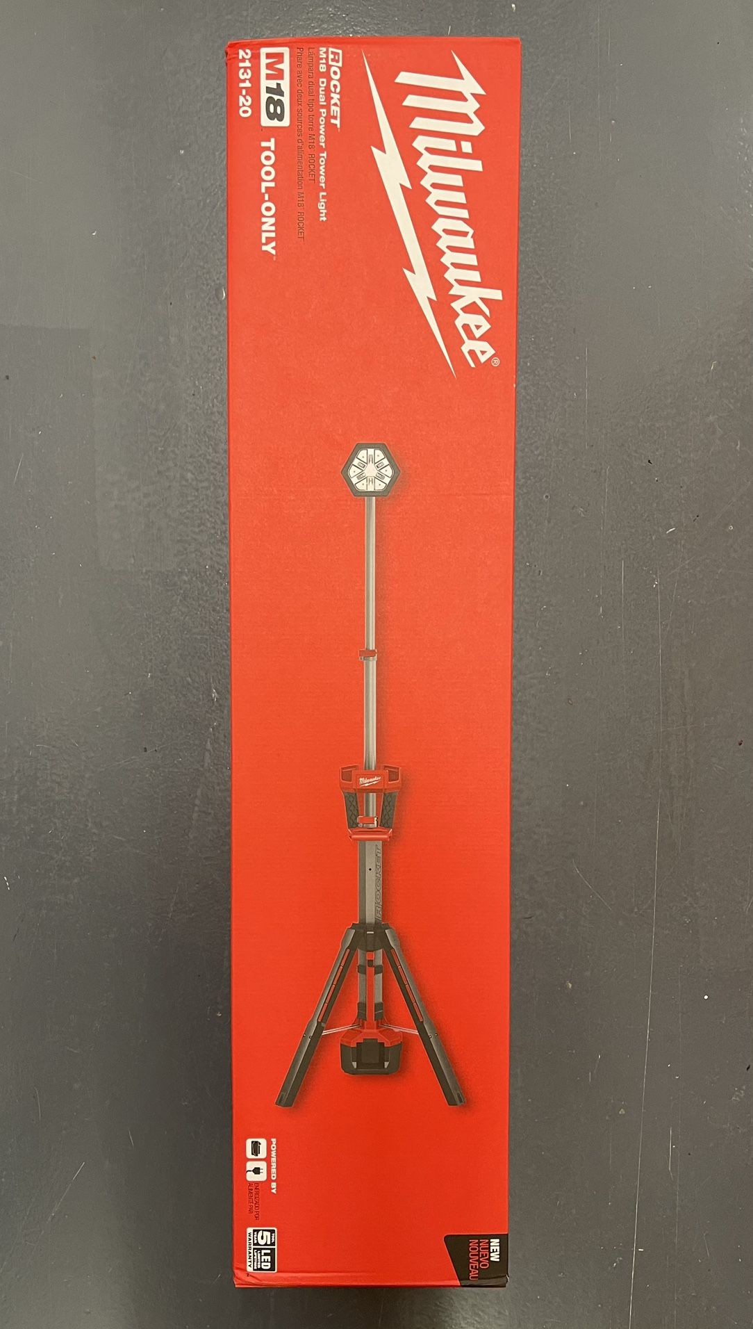 Milwaukee M18 Rocket Tower Light. Tool Only. Model #2131-20