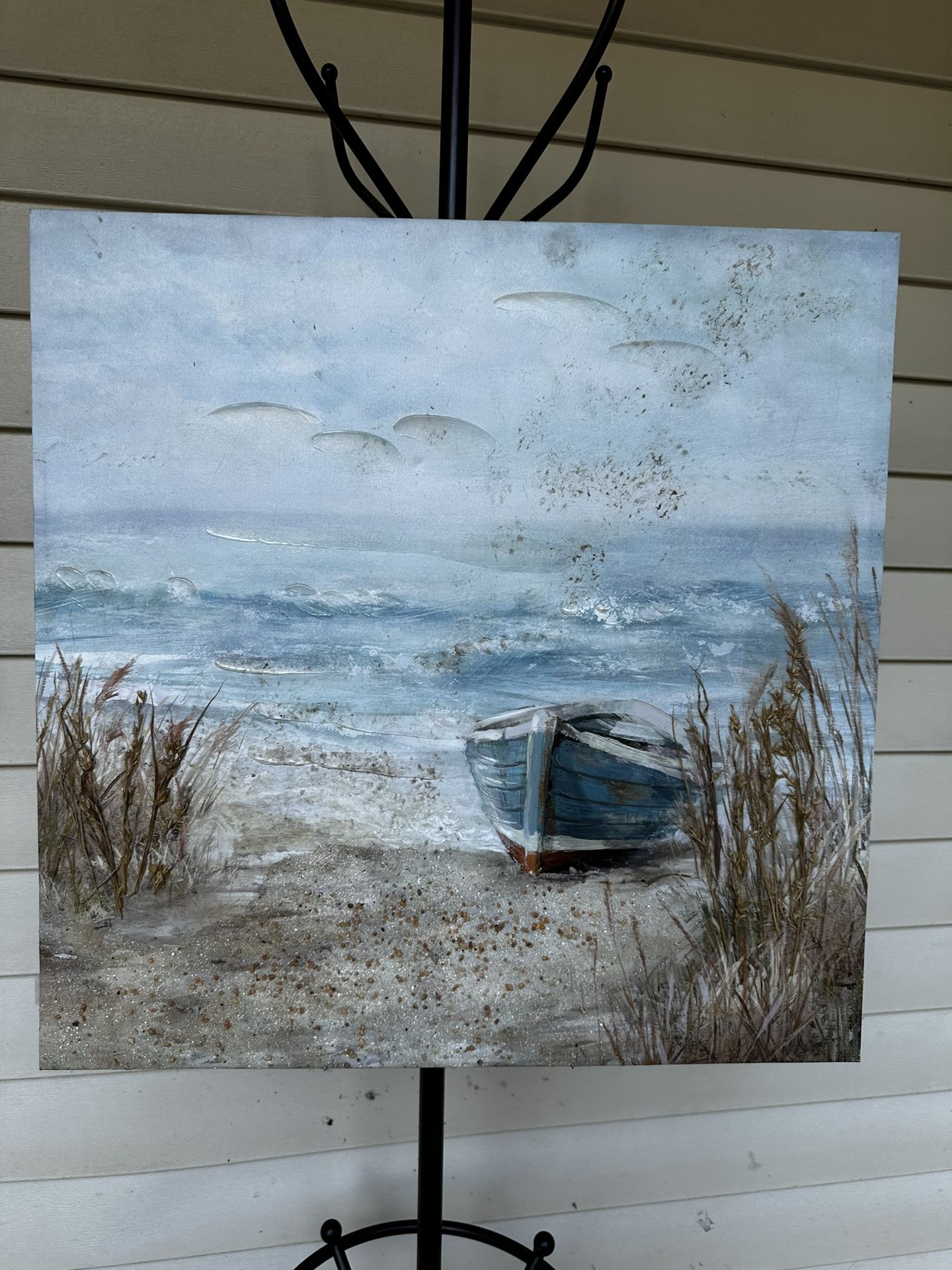 Beach Boat Frame Decor Art