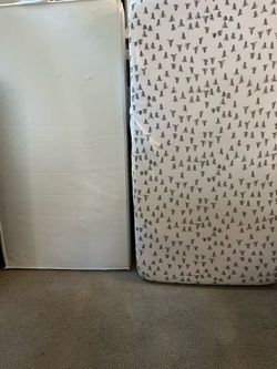 Crib size mattress - white