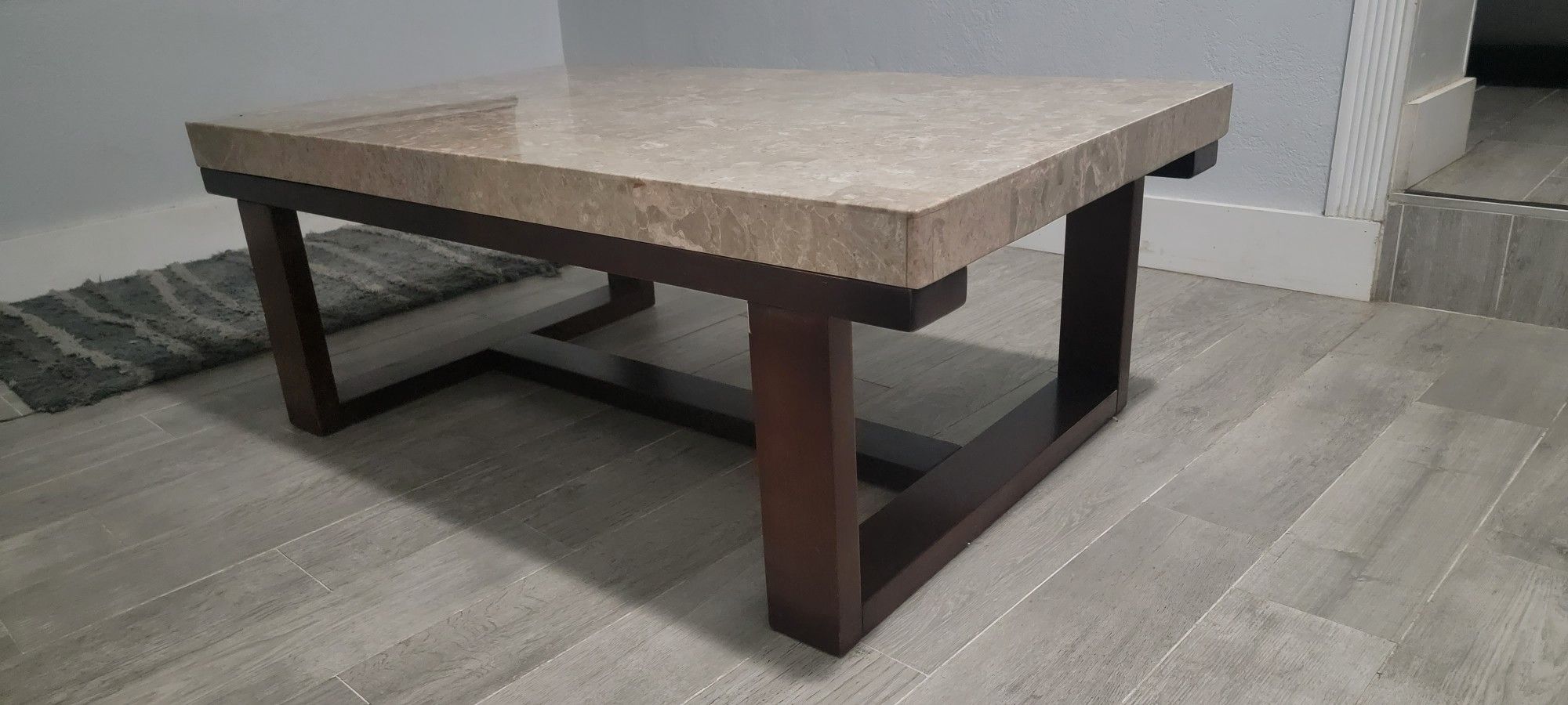 Marble Top Wood Base Coffee Table for Sale in Hialeah, FL OfferUp